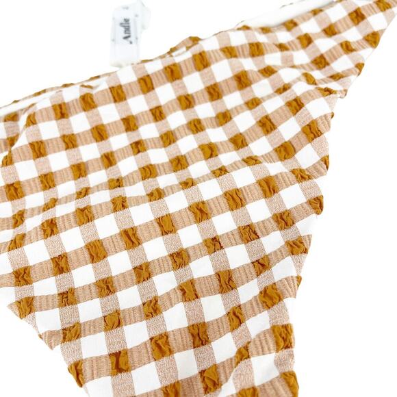 Andie Swim The Mandalay Bikini Bottom in Sparrow Gingham XL NWT - Picture 3 of 6